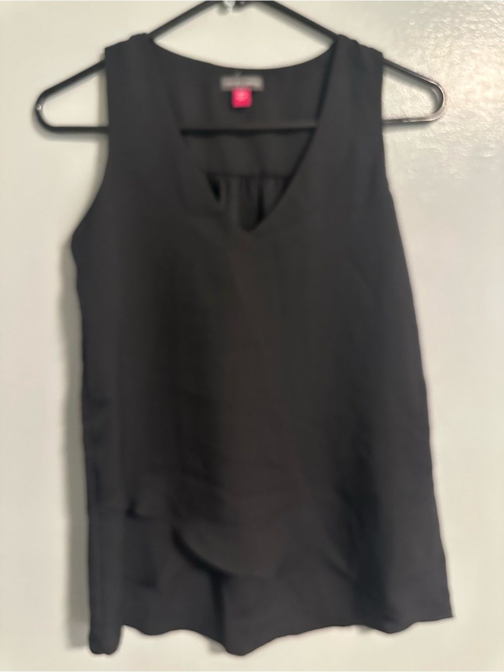 Vince Camuto Black Sleeveless V-Neck Tank Size SSX